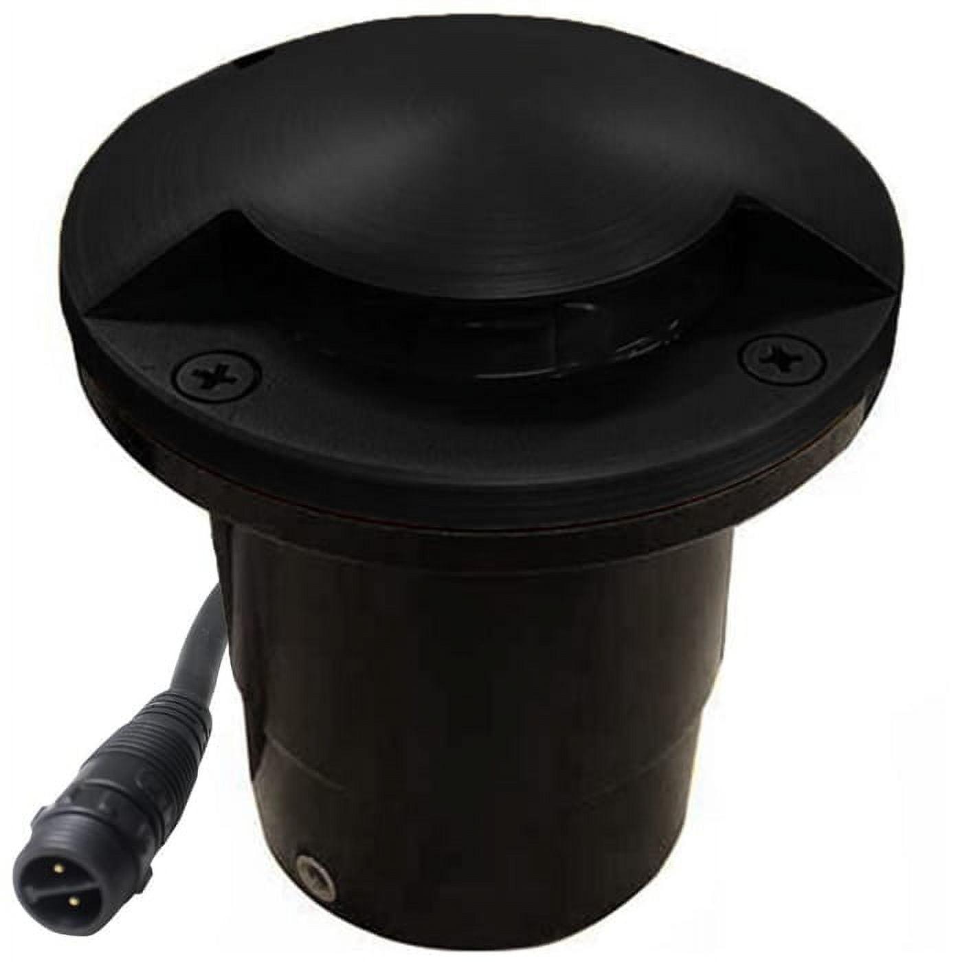 Black 4" Composite and Brass In-Ground Well Light