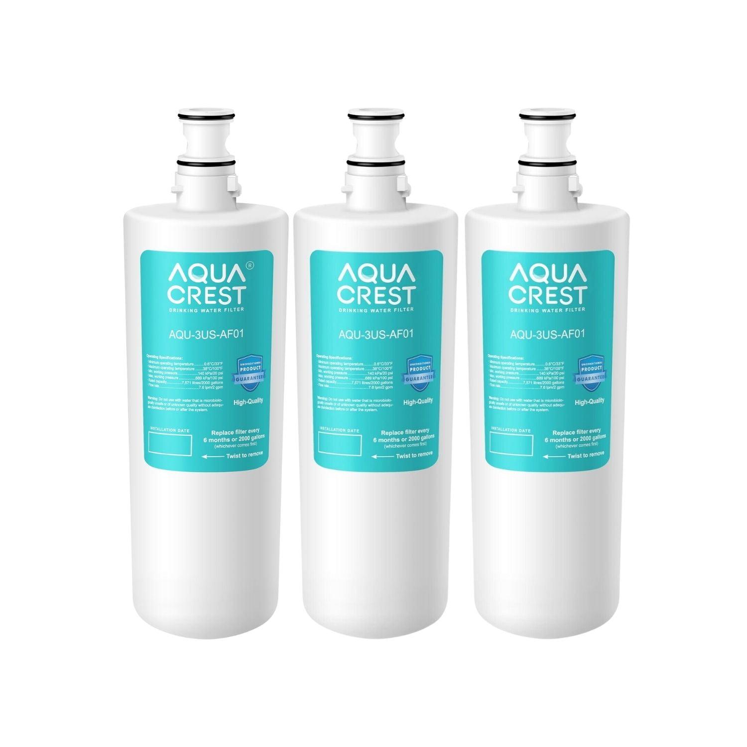 AQUA CREST 3US-AF01 Under Sink Water Filter, Replacement for Standard 3US-AF01, 3US-AS01, Aqua-Pure AP Easy C-CS-FF, WHCF-SRC, WHCF-SUFC, WHCF-SUF Water Filter, NSF/ANSI 42 Certified (Pack of 1)