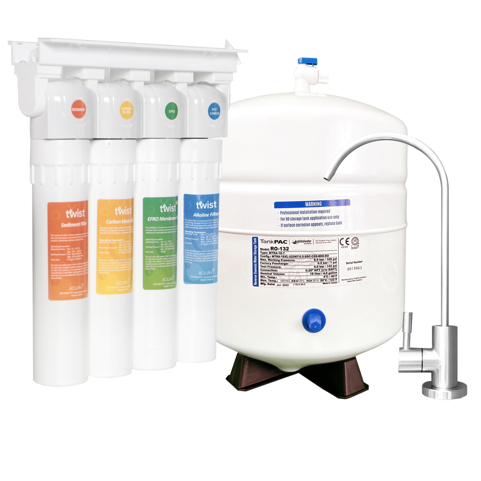 AQUAVI TRUA411 Aquavi Twist Alkaline Reverse Osmosis Water Filtration System