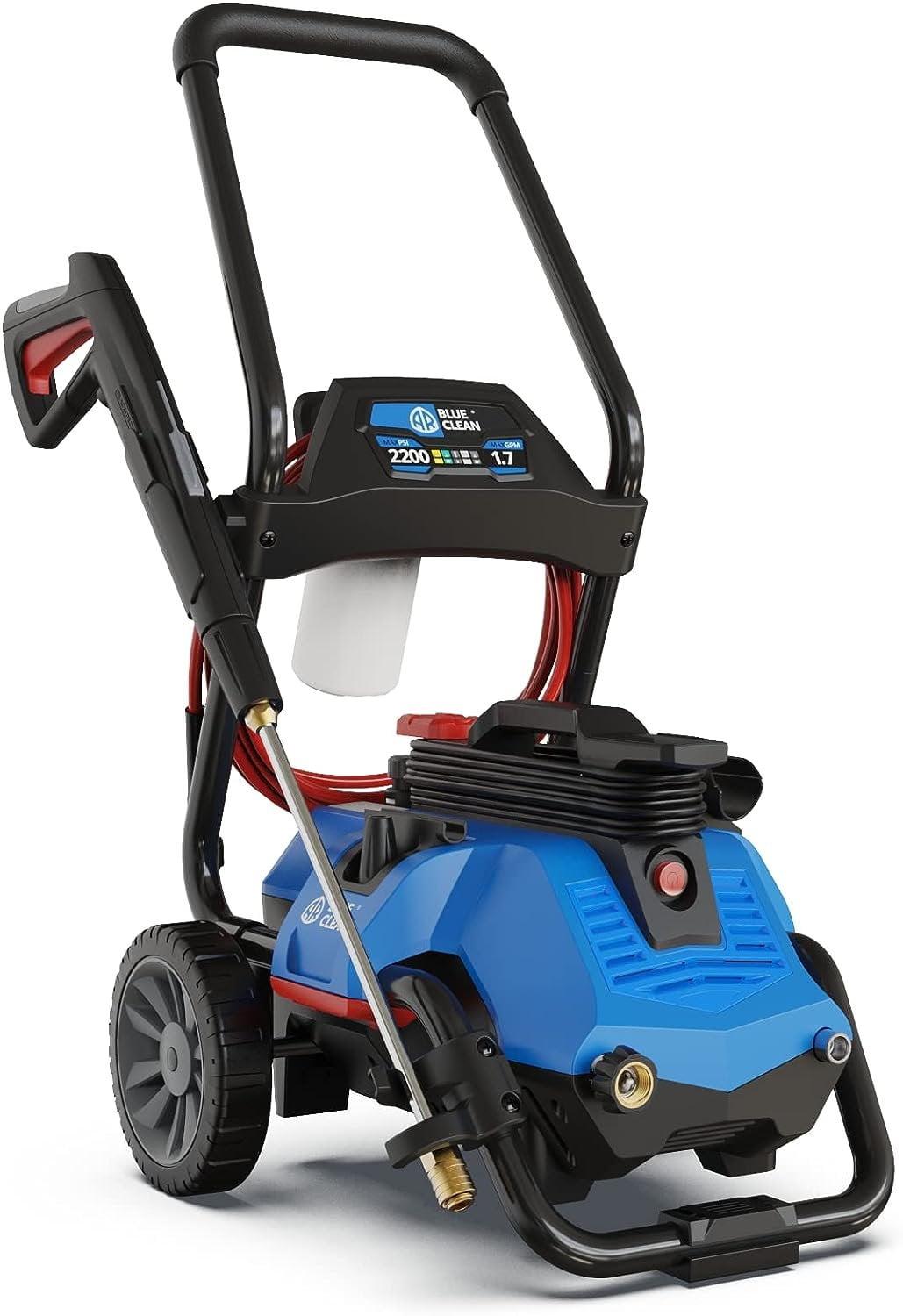 AR Blue Clean 2300 PSI Electric Pressure Washer with Detachable Cart