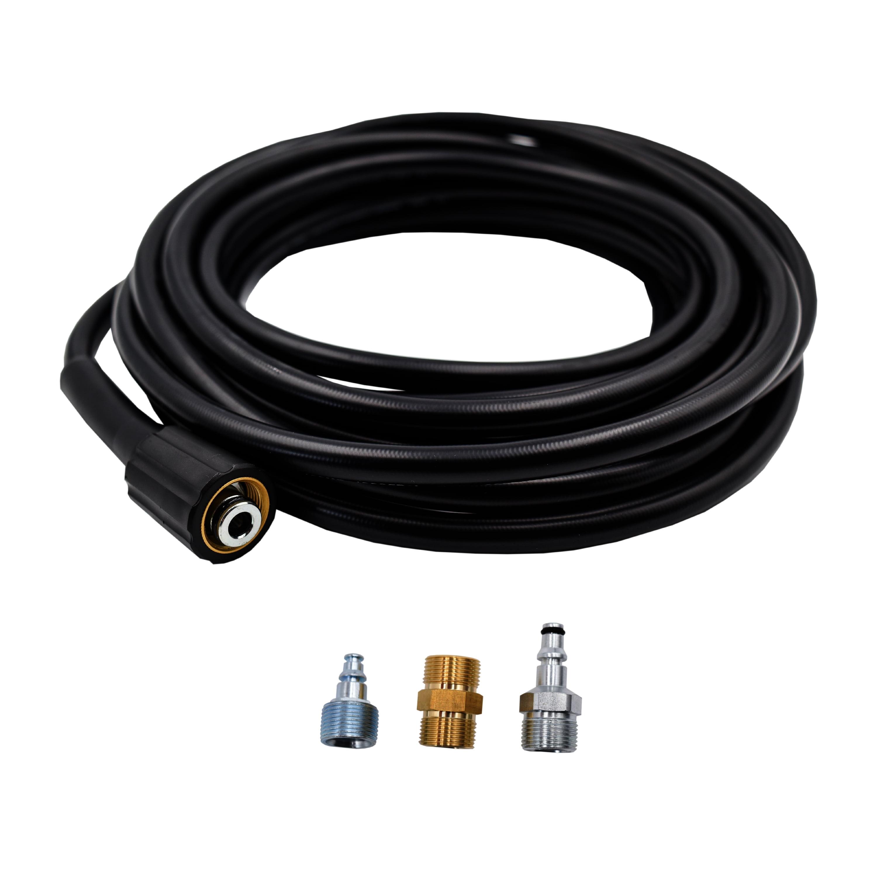 25-Foot Black Super Soft Pressure Washer Hose Kit