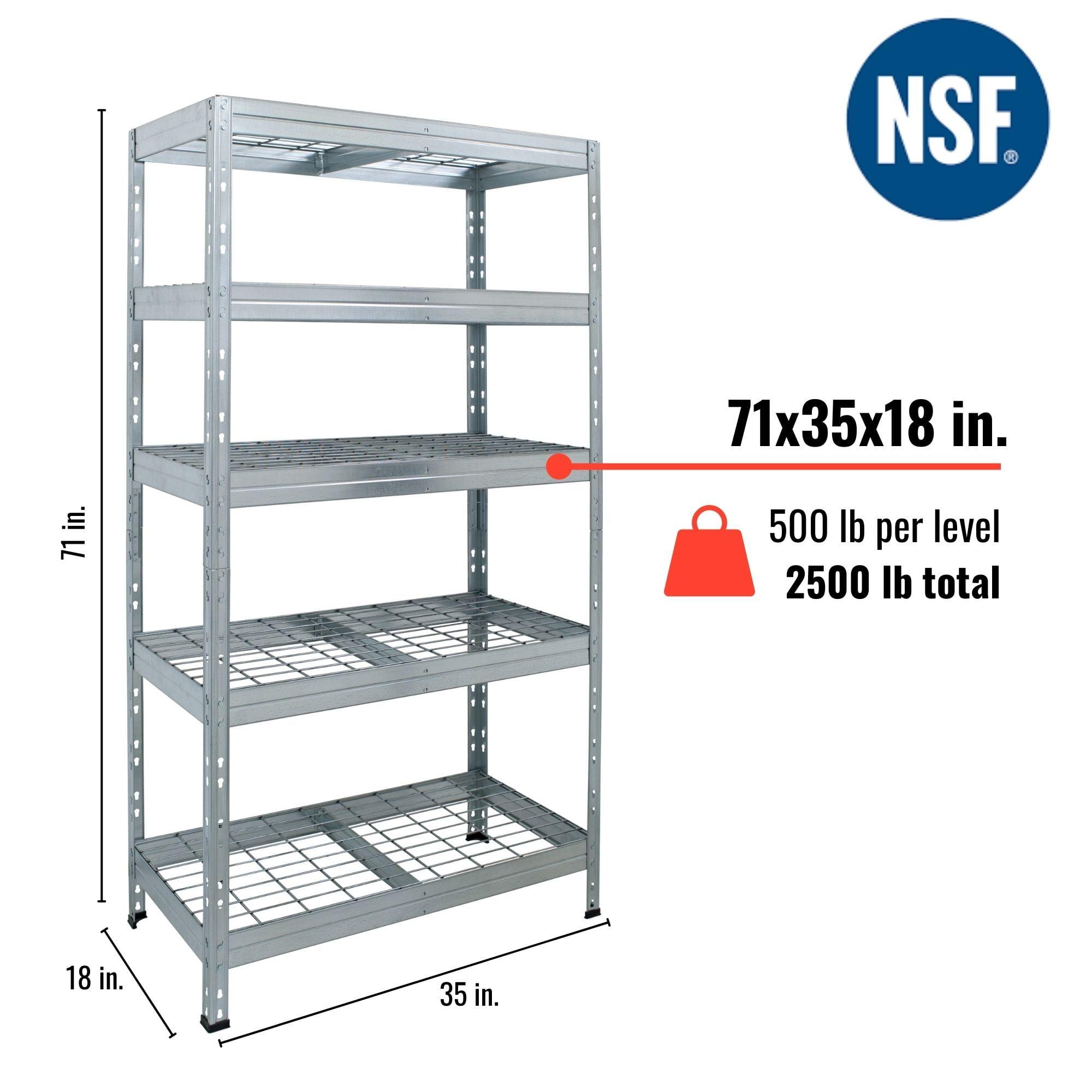 AR Shelving Rust Resistant Wire Sturdy Rack for Patio, Garage and Commercial