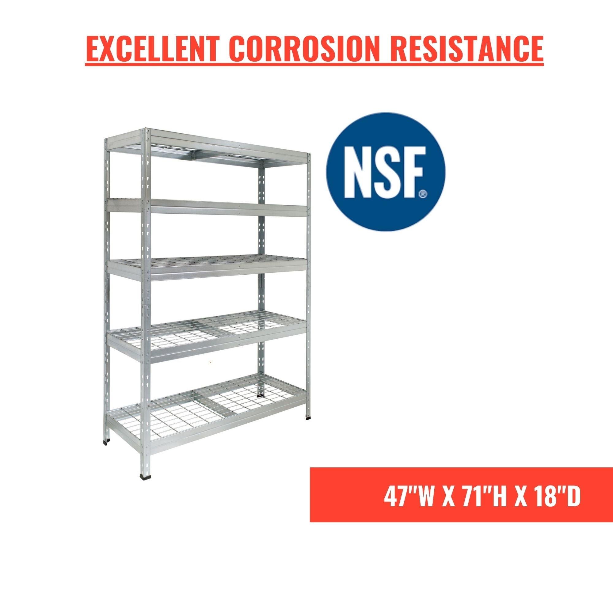 AR Shelving Rust Resistant Wire Sturdy Rack for Patio, Garage and Commercial