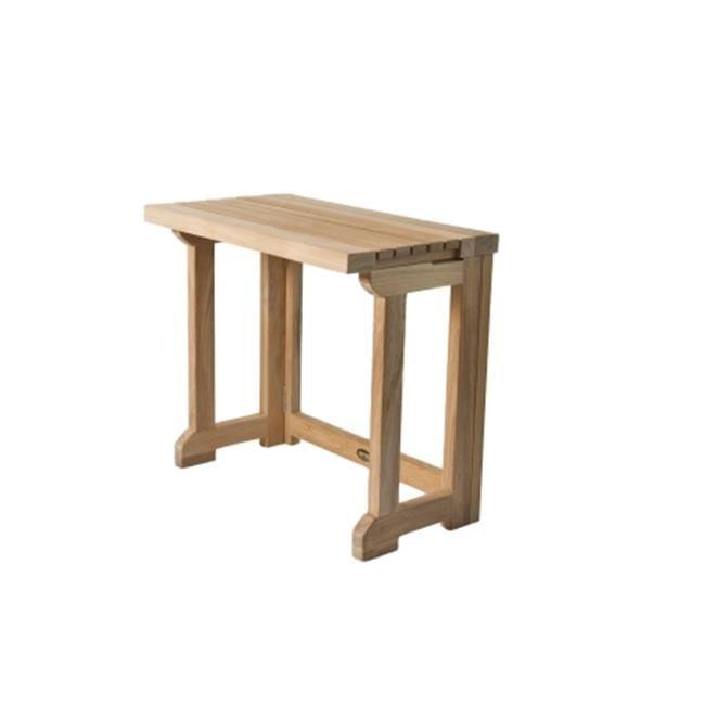 Teak Folding Shower Bench with Gateleg