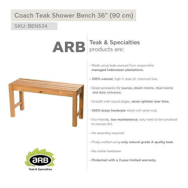 ARB Teak & Specialties Teak Shower Bench