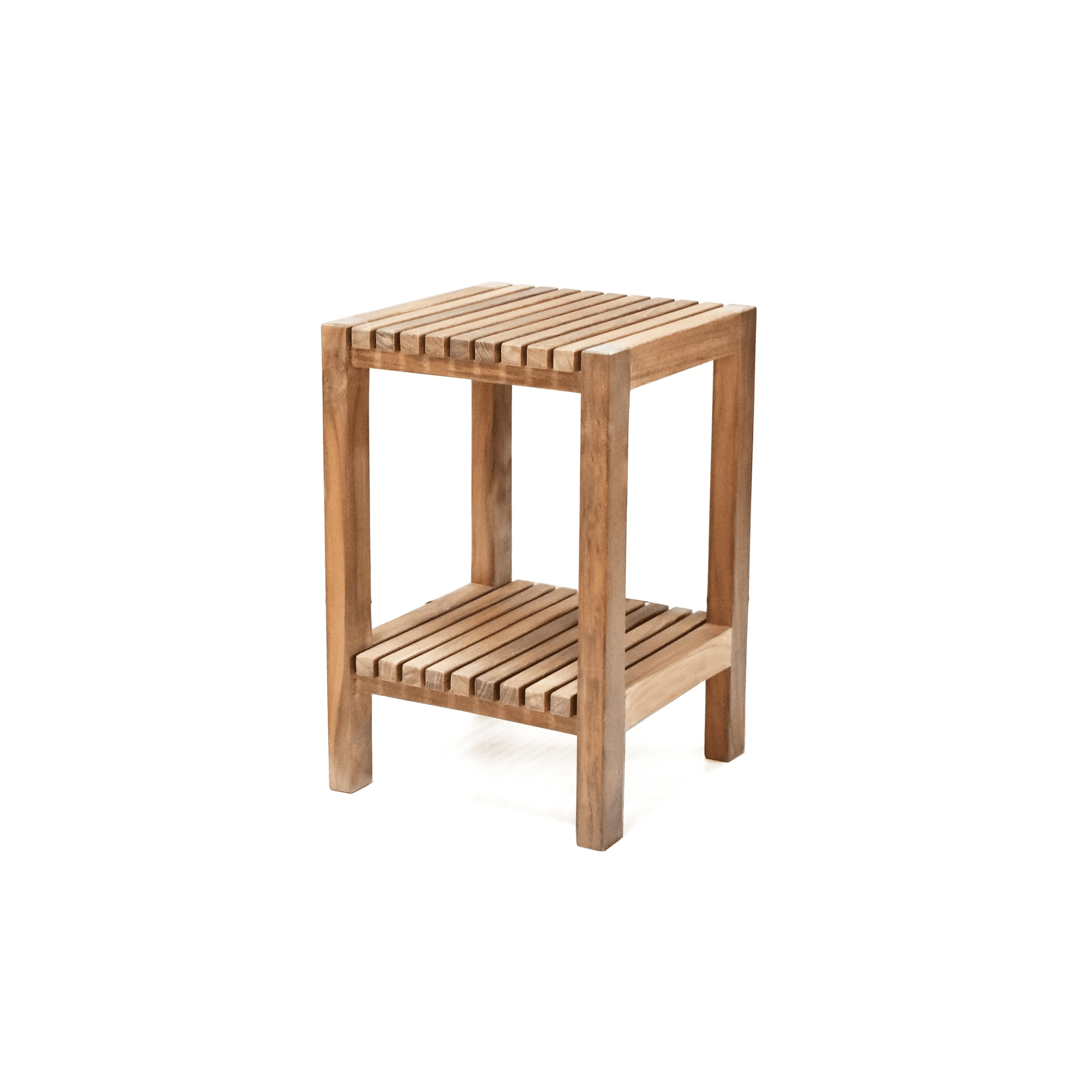 Fiji 12" Teak Shower Bench with Shelf