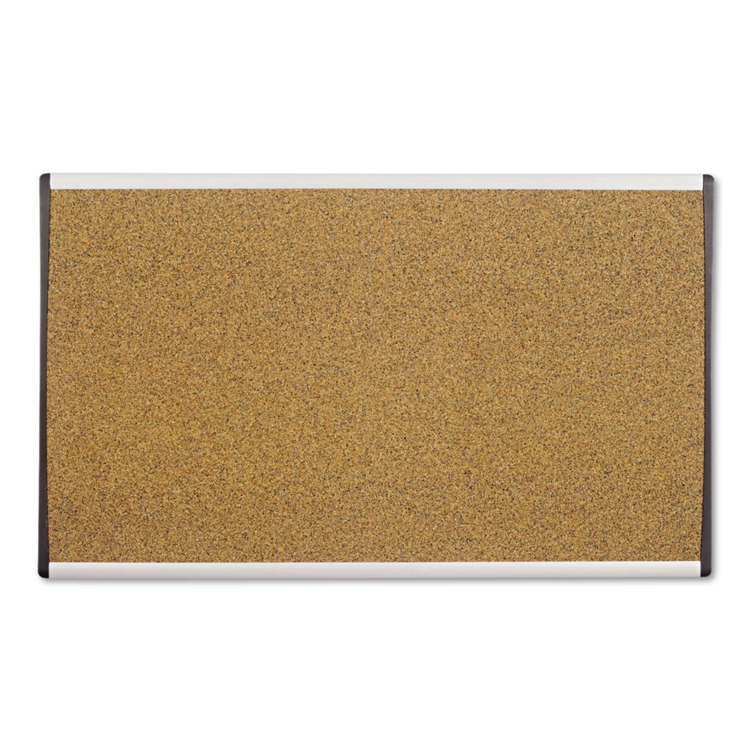 Quartet ARC Frame Cork Cubicle Board 18 x 30 Tan Aluminum Frame ARCB3018
