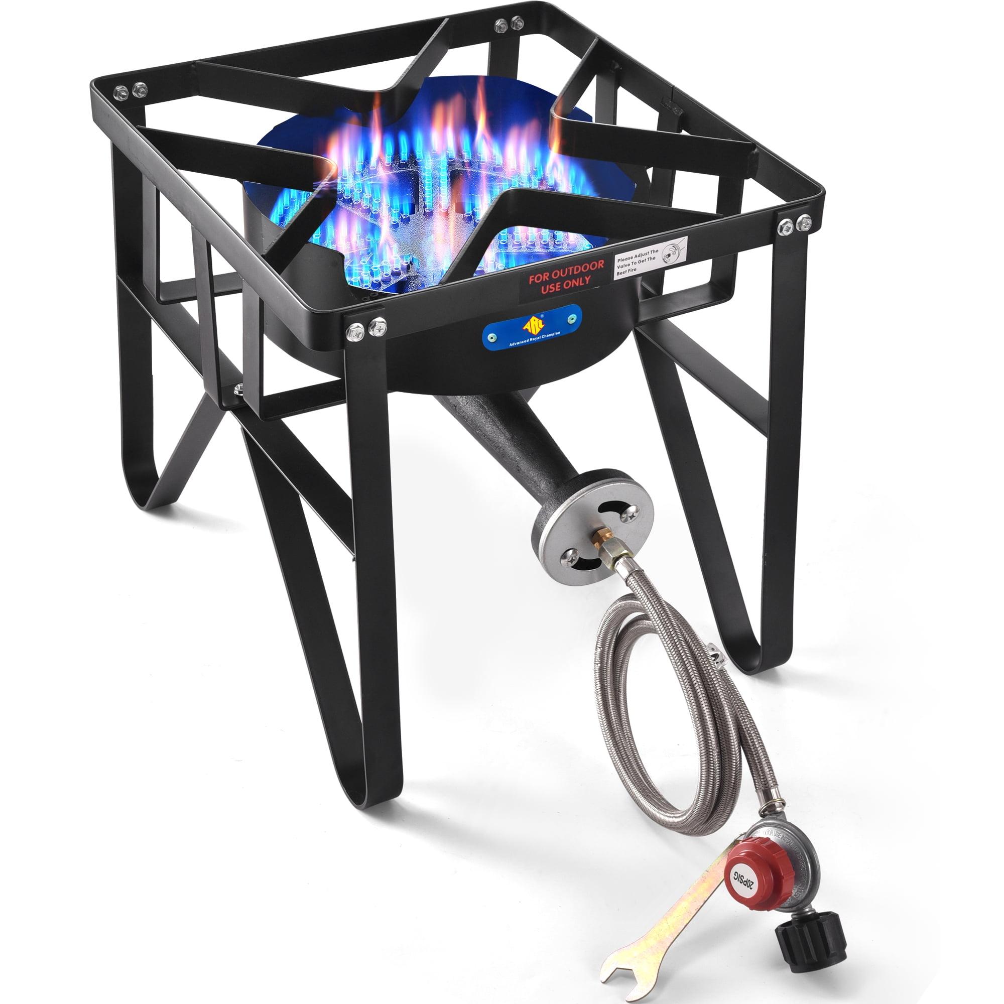 Heavy Duty Black Cast Iron Single Burner Propane Outdoor Stove