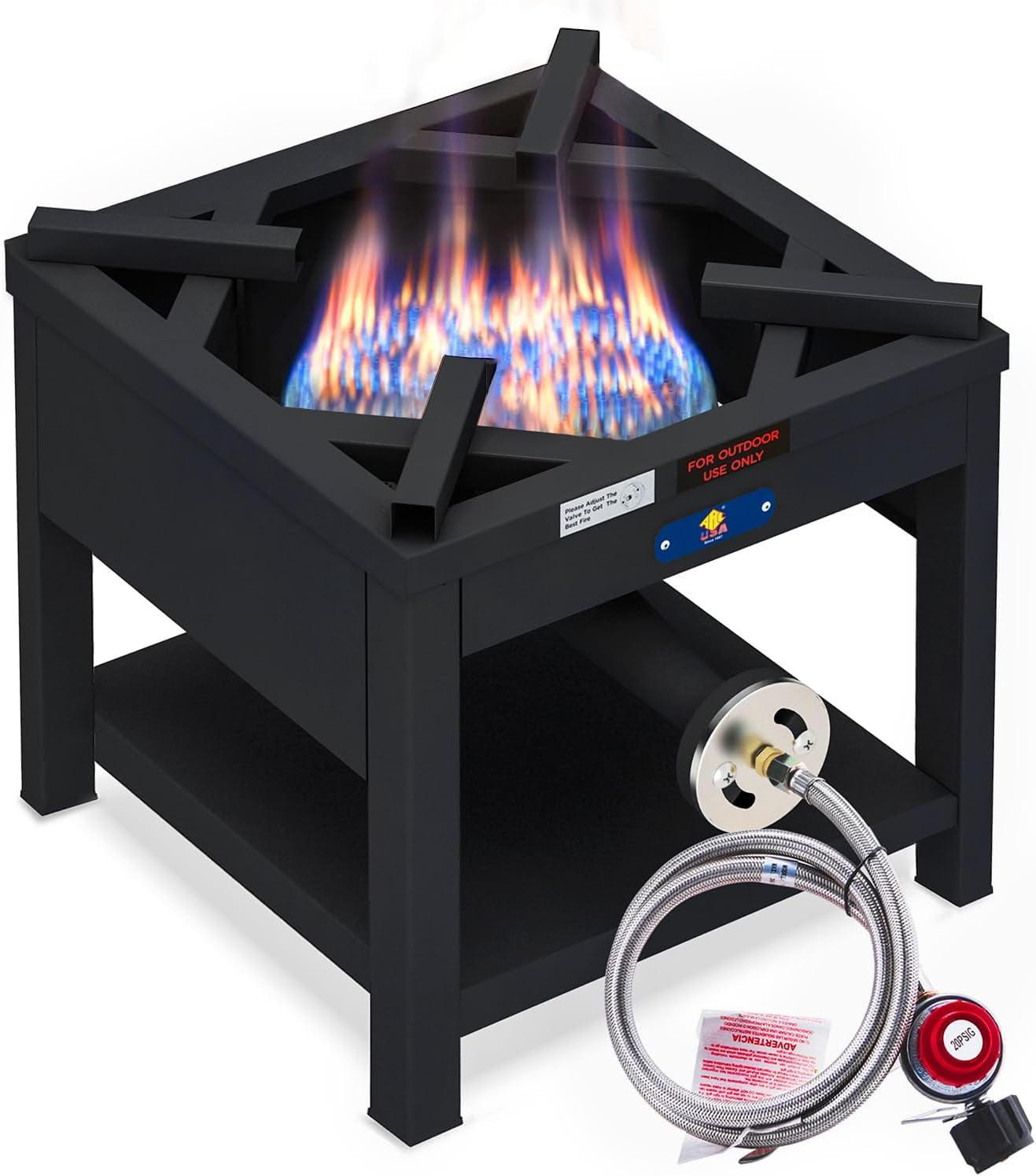 Heavy Duty Black Cast Iron Propane Single Burner Stove