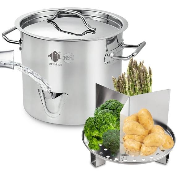 ARC Stainless Steel Pot Set with Lid & Reviews | Wayfair