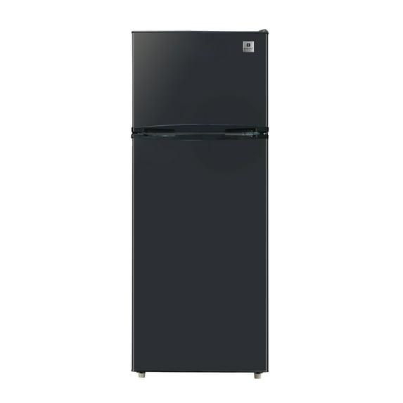ARCTIC CHEF Reversible Hinged 75 Cu Ft 2-Door Top Freezer Refrigerator Black
