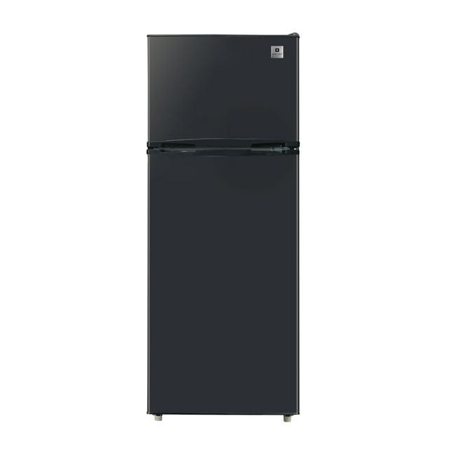 ARCTIC CHEF Reversible Hinged 75 Cu Ft 2-Door Top Freezer Refrigerator Black