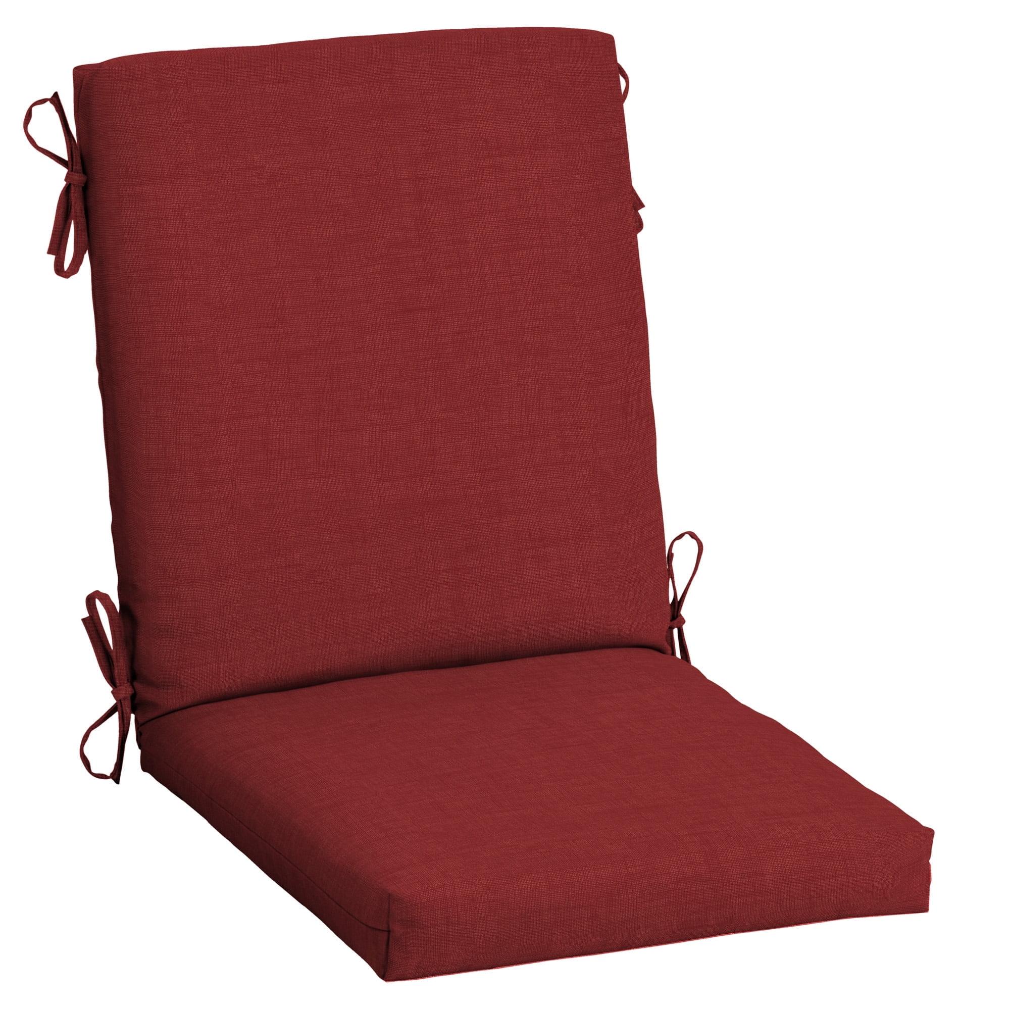 Arden Outdoor Dining Chair Cushion, 20 x 20, Rain-Proof, Fade Resistant, Ruby Red Leala