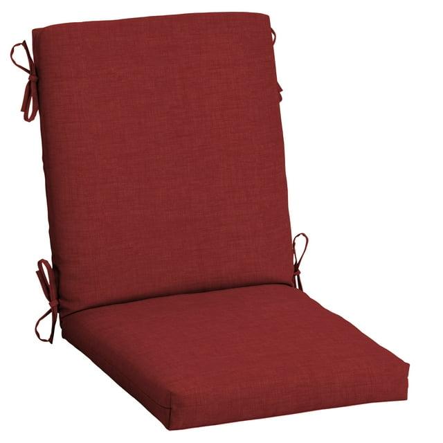 Arden Outdoor Dining Chair Cushion, 20 x 20, Rain-Proof, Fade Resistant, Ruby Red Leala
