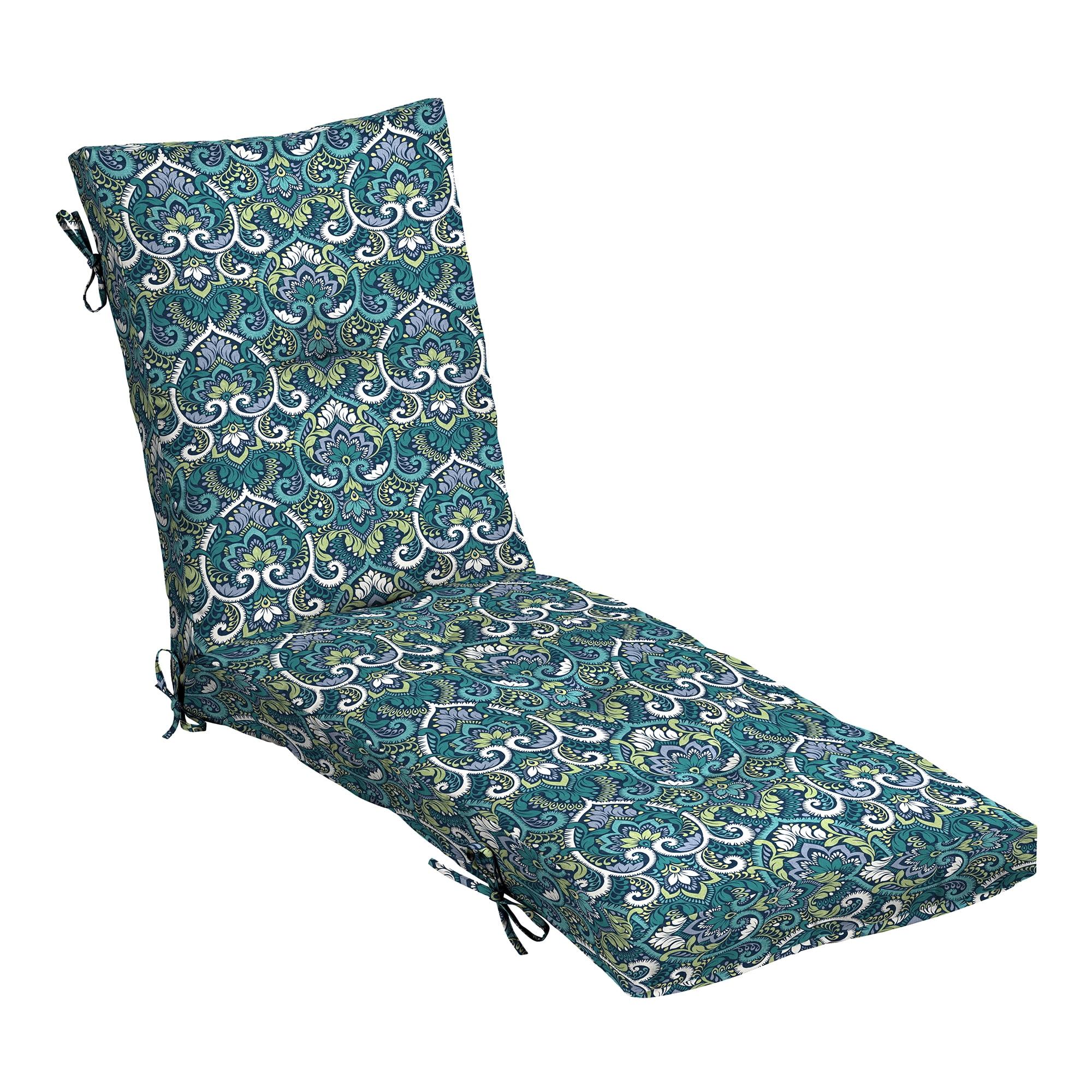 ARDEN Outdoor Plush Modern Tufted Chaise Cushion, 76 x 22, Water Repellent, Fade Resistant, Tufted Cushion for Chaise Lounger 76 x 22
