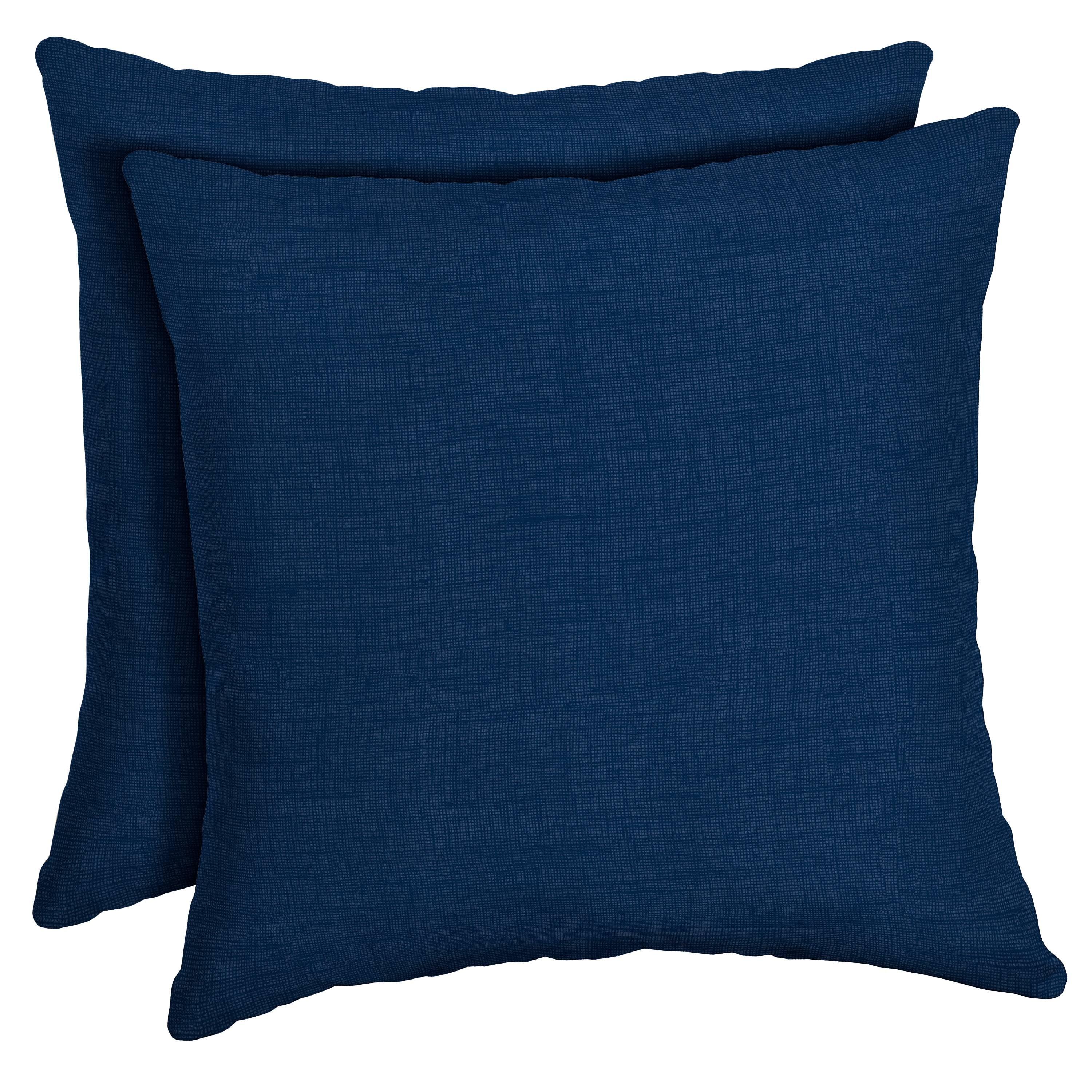 ARDEN Outdoor Toss Pillow (2 Pack) 16 x 16, Sapphire Blue Leala