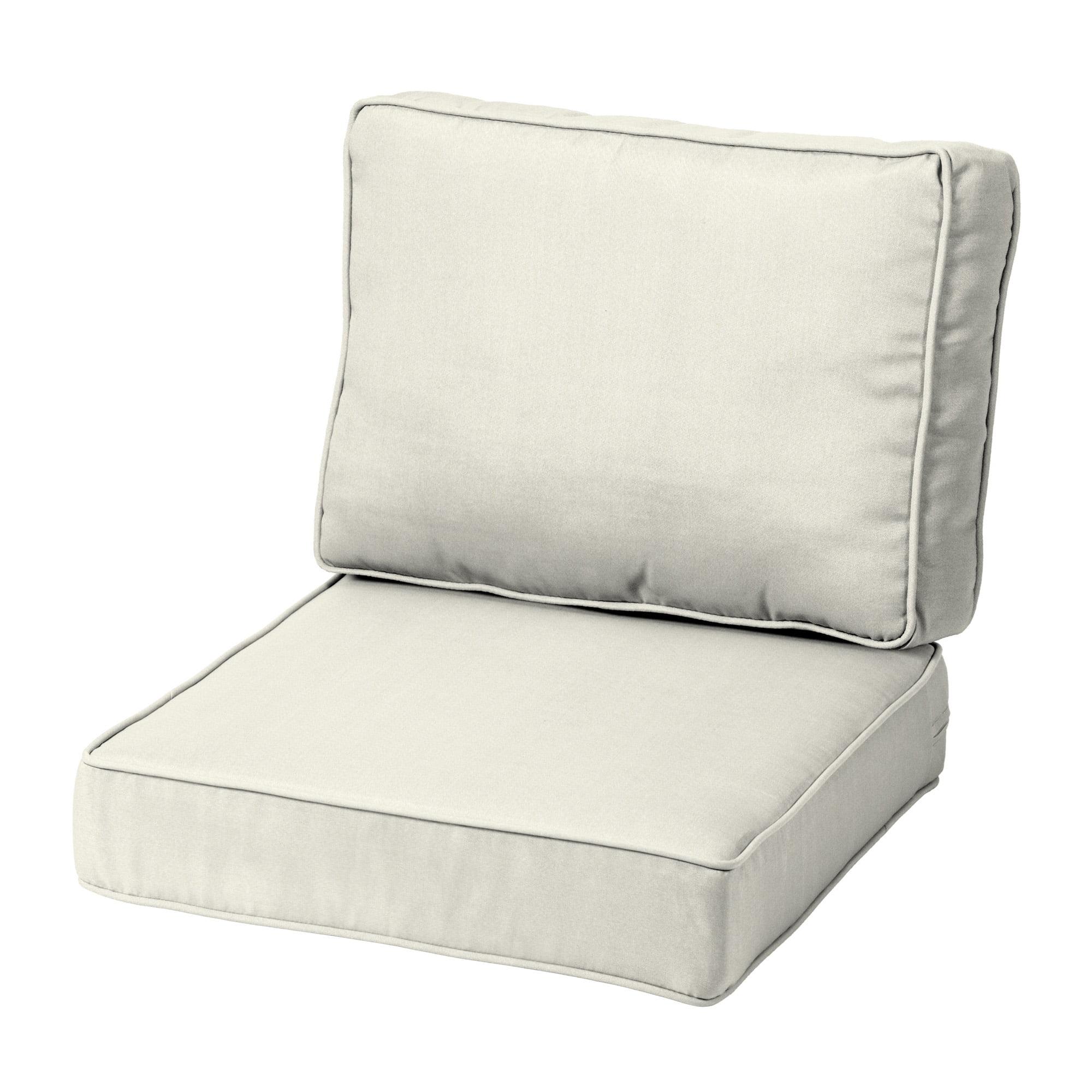 ARDEN ProFoam Performance Outdoor Deep Seating Cushion Set 22 x 22, Sand Cream