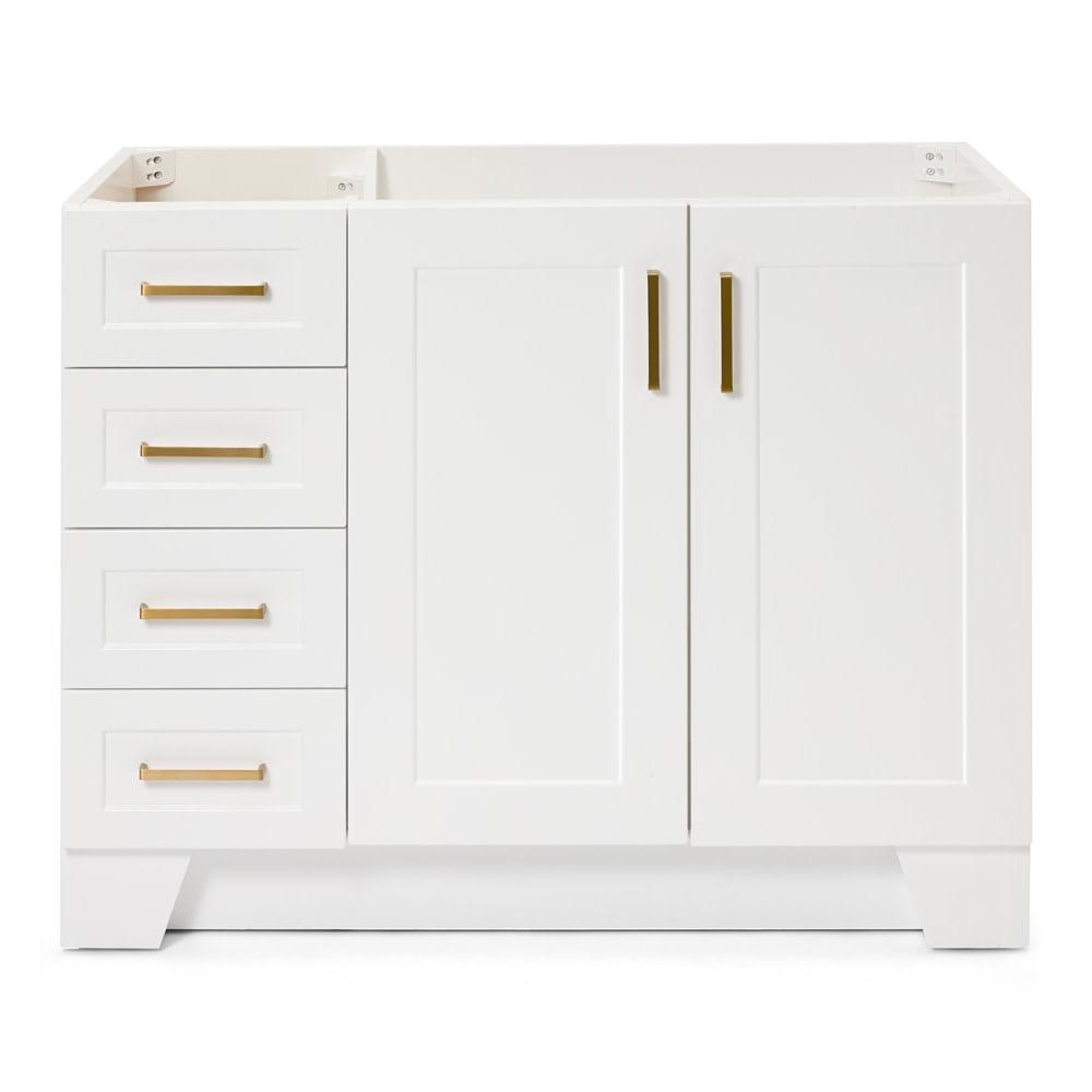 Ariel Q043s-R-Bc Taylor 42" Single Wood Vanity Cabinet - White