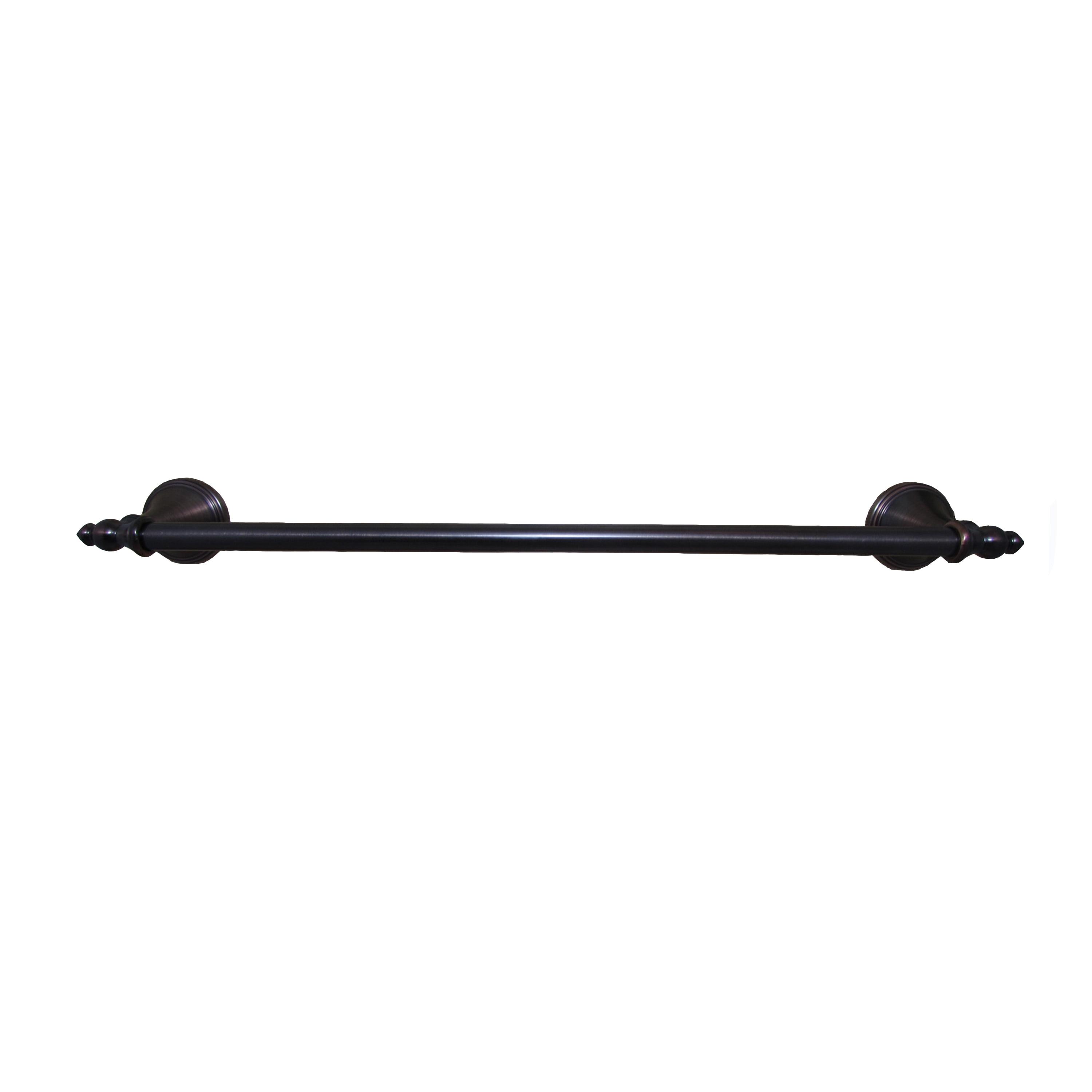 Annchester Matte Black 24" Wall Mounted Towel Bar