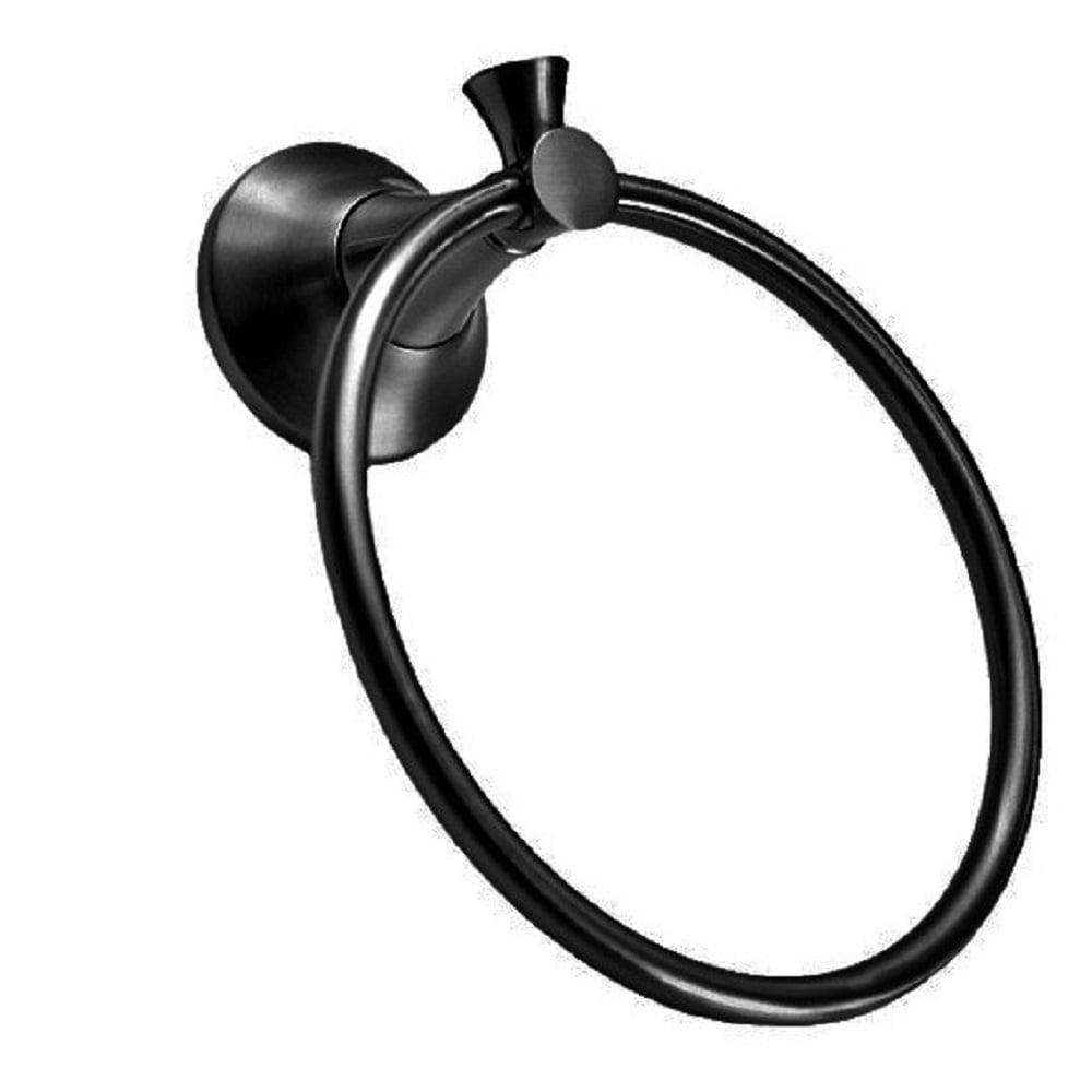 Matte Black Wall Mounted Towel Ring