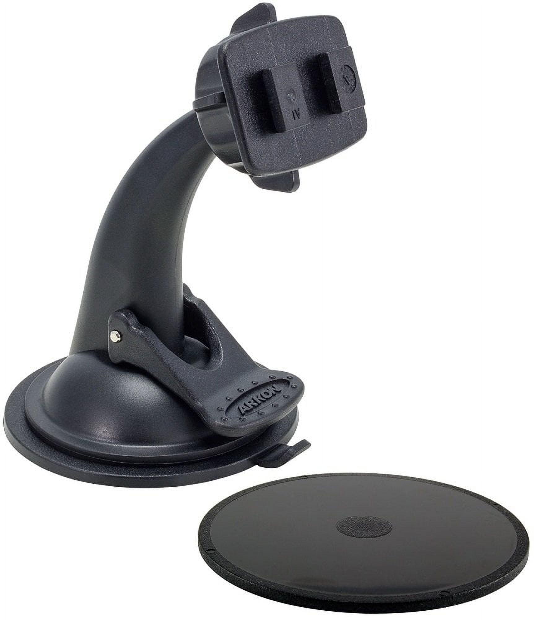 ARKON Mounts Windshield Dashboard Sticky Suction Mount for Cars and Trucks | Designed for Phone and Tablet Holders | Dual-T Holder Compatible | Strong Windshield Suction Mount | GN068WD-SBH C32