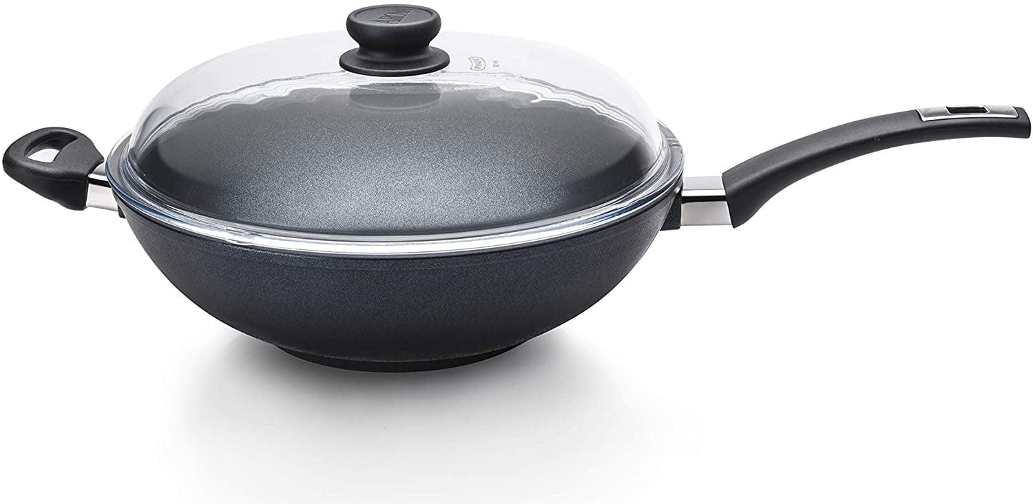 Aroma AROMA 12.5-Inch Ultimate Wok 5Qt. Nonstick Cast Aluminum Cookware, Thermal Base for Consistent Heating