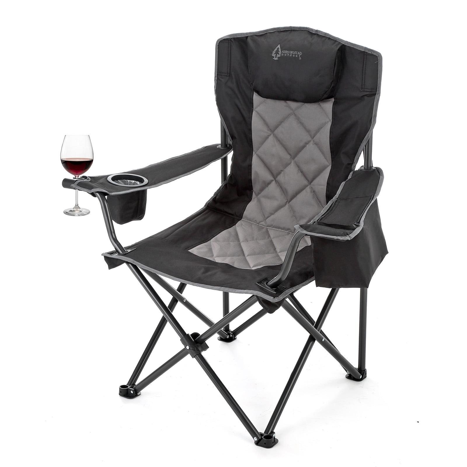 ARROWHEAD Outdoor Folding Camping Chair with Cushions