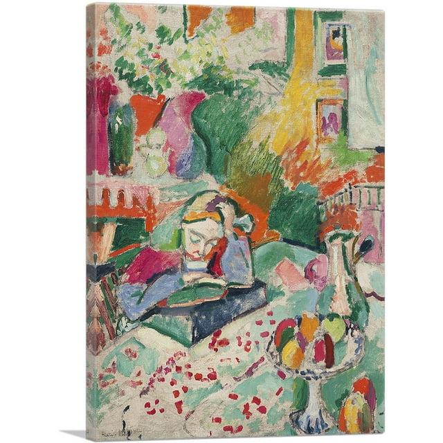 ARTCANVAS " Interior With A Young Girl 1905 " by Henri Matisse Painting Print