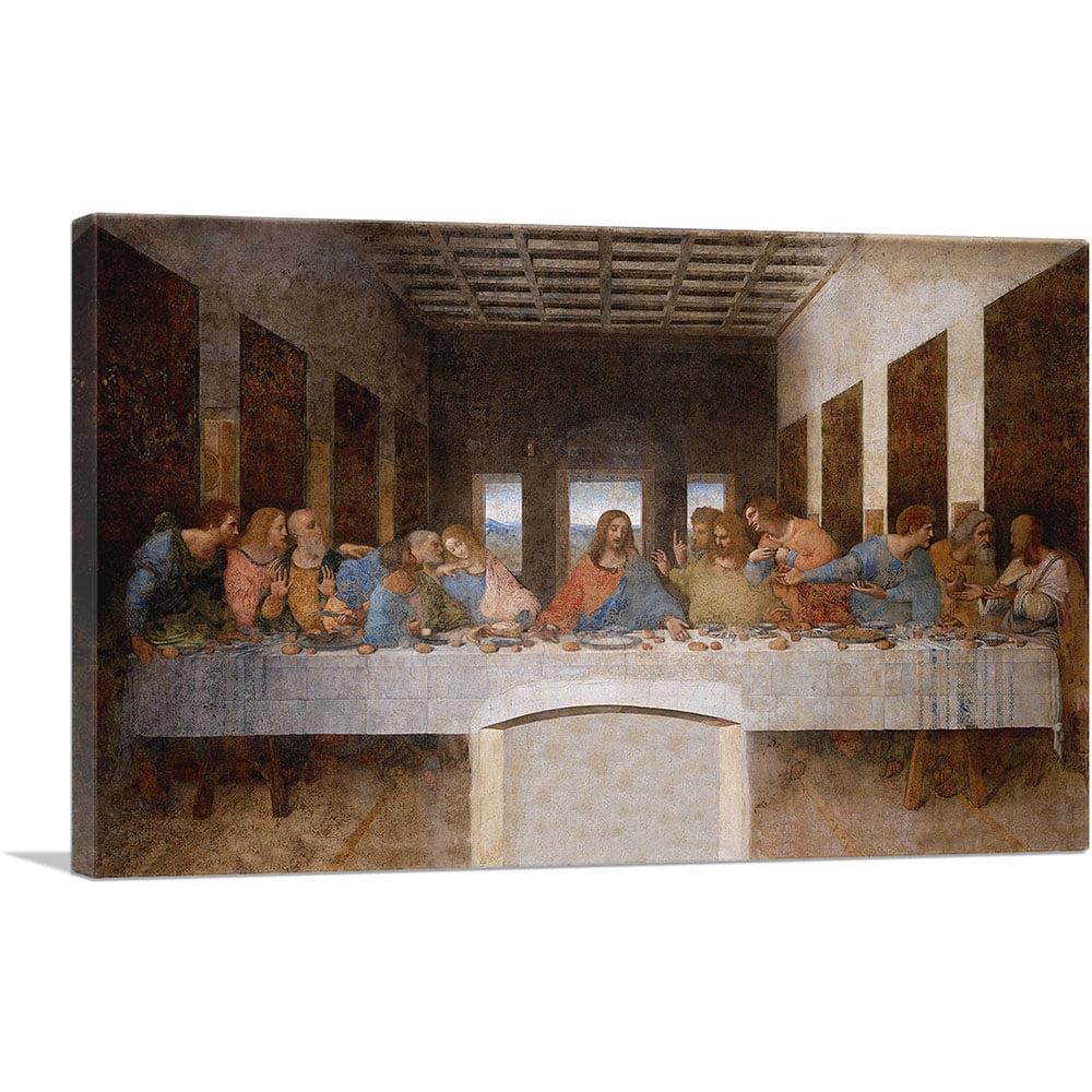 ARTCANVAS " The Last Supper 1498 " by Leonardo Da Vinci Painting Print