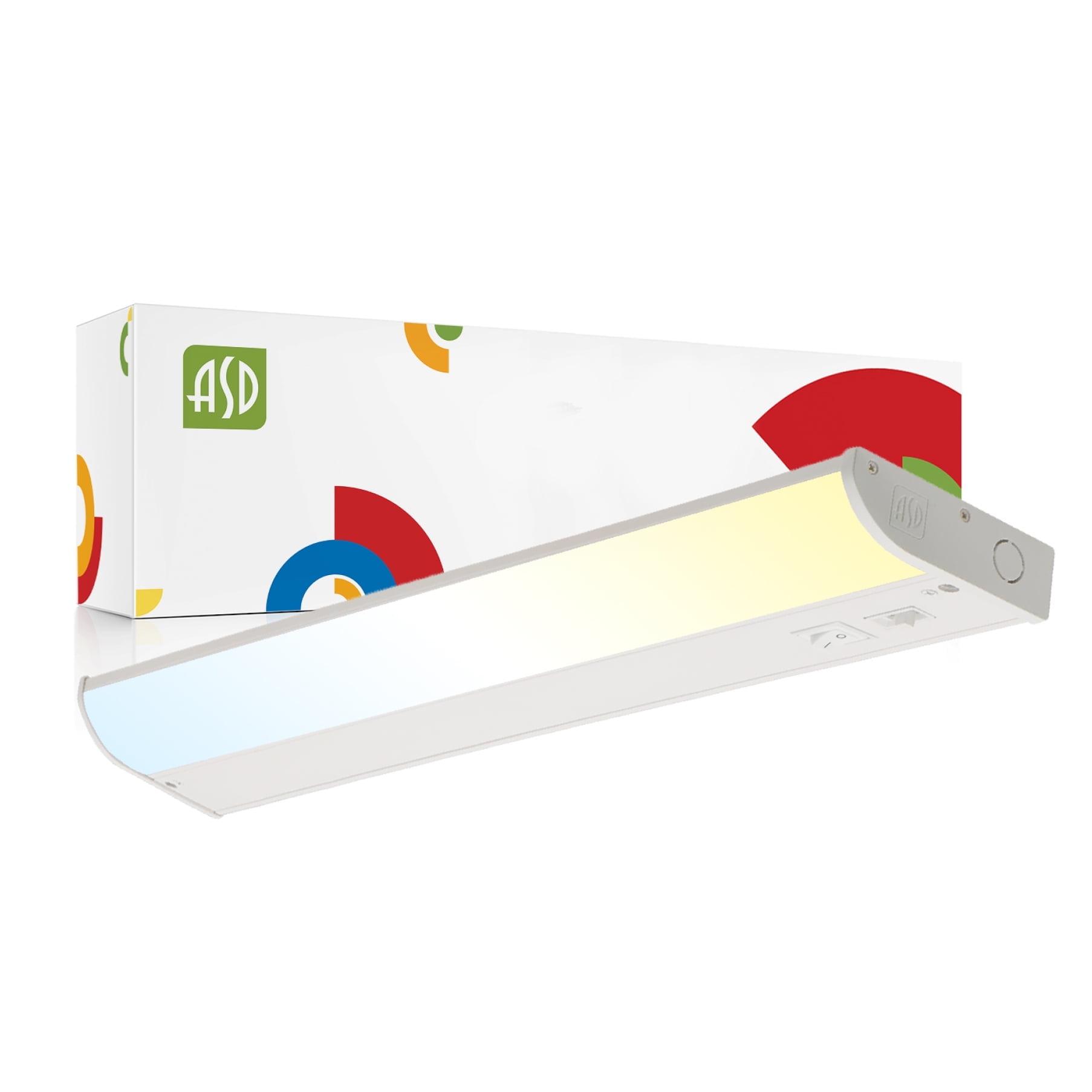 24 Inch White LED Under Cabinet Light with Adjustable Color Temperature