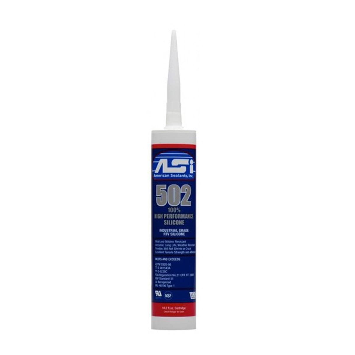 ASI 502 High Performance Black Silicone - 10.2 oz. Cartridge