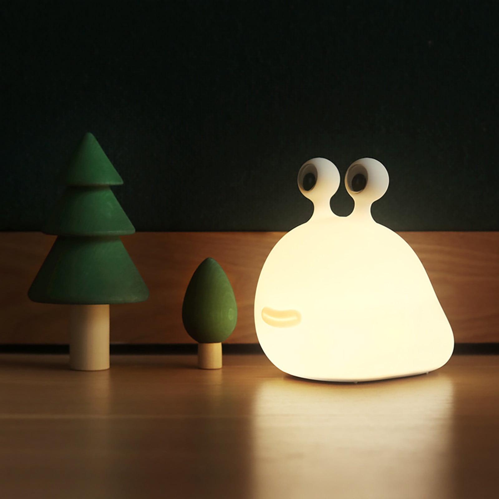 White Silicone Rechargeable Slug Nursery Night Light