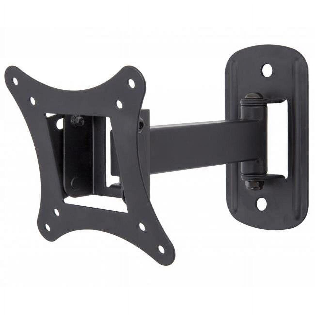 Black Extendable Tilt and Turn Monitor Wall Mount for 13"-27" Screens