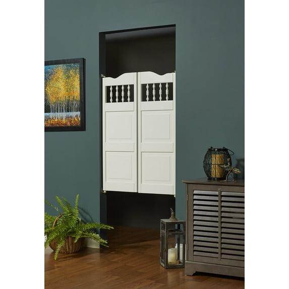 LTL Home Products 42'' Solid Wood Paneled Unfinished Café / Saloon Door