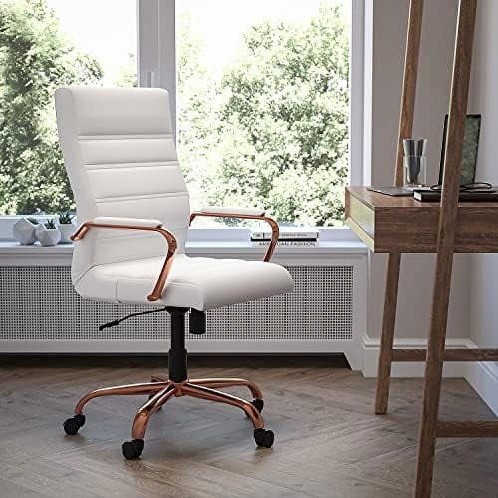 Flash Furniture High Back Executive Swivel Office Chair with Metal Frame and Arms