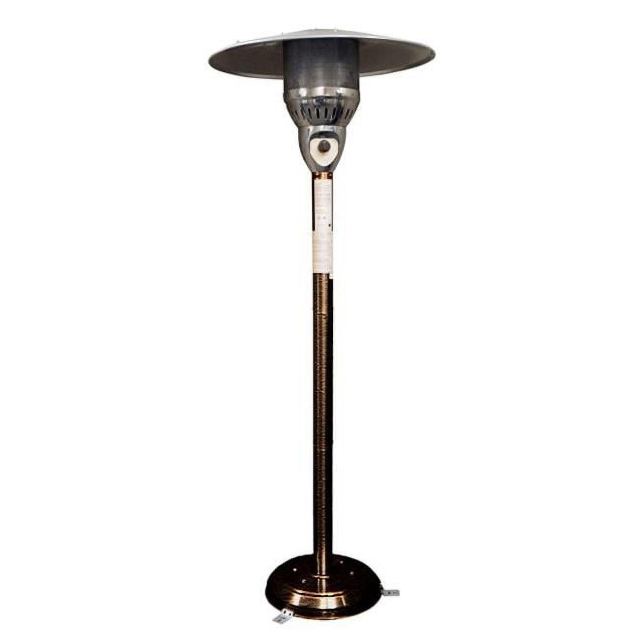 Hammered Bronze 85" Natural Gas Patio Heater with Safety Features