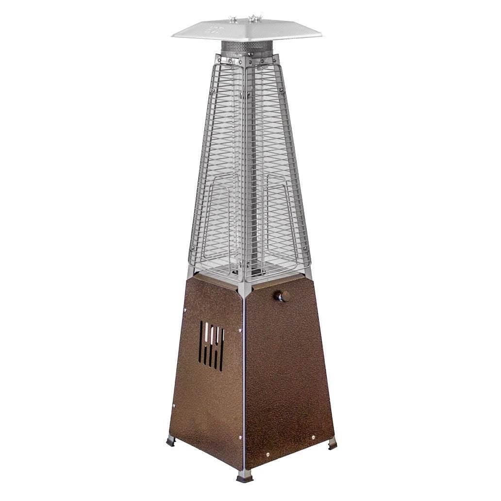 Bronze Glass Tube Tabletop Patio Heater with Safety Features