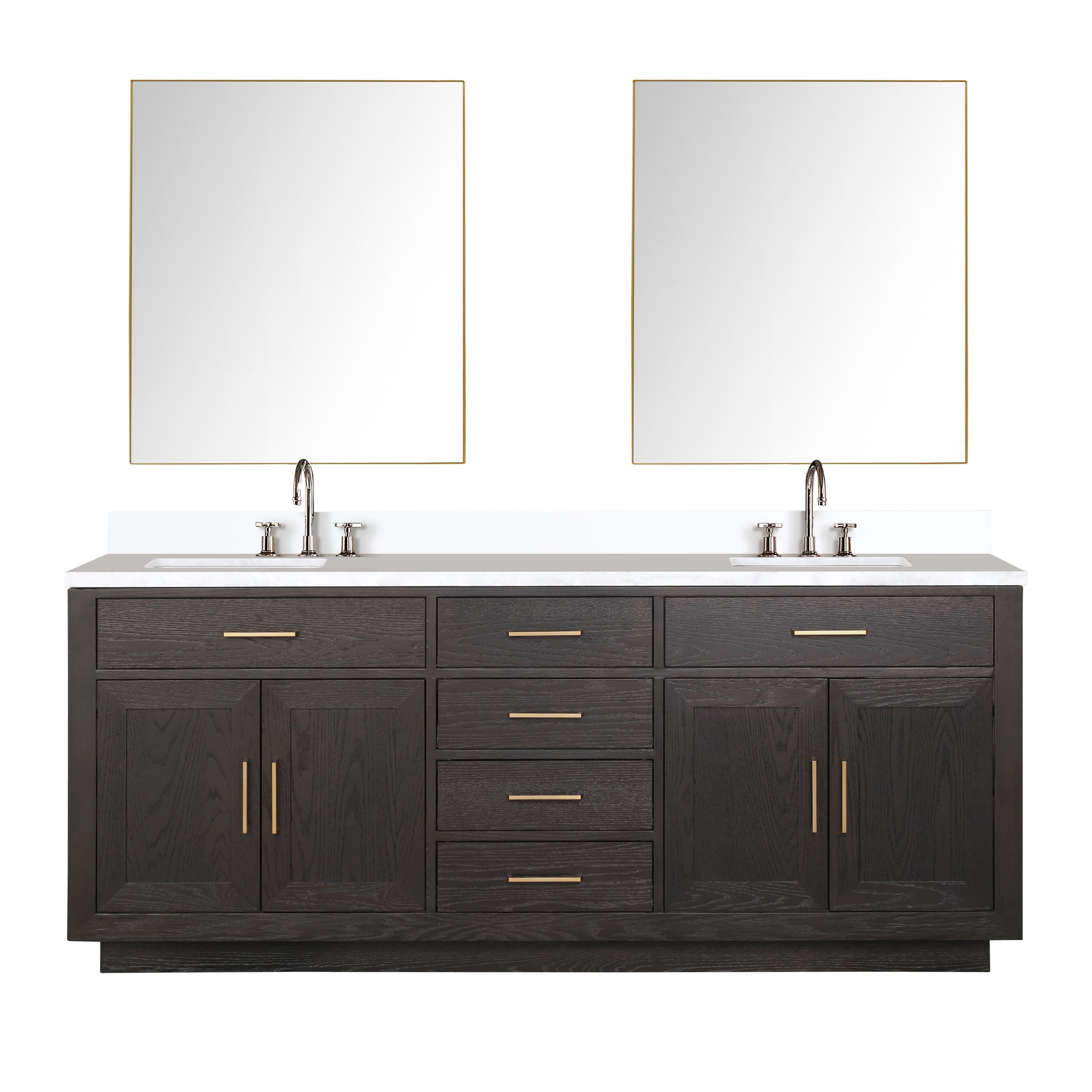 Lexora 60" Double Bathroom Vanity Set