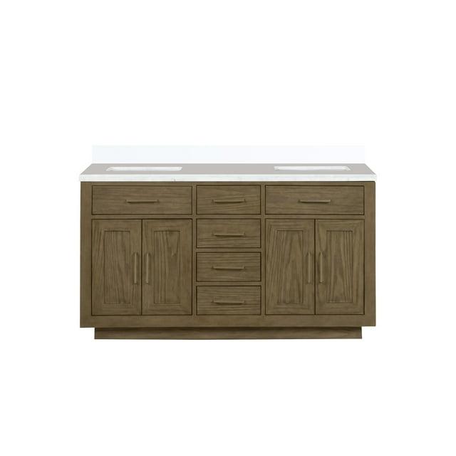 Lexora 60" Double Bathroom Vanity Set