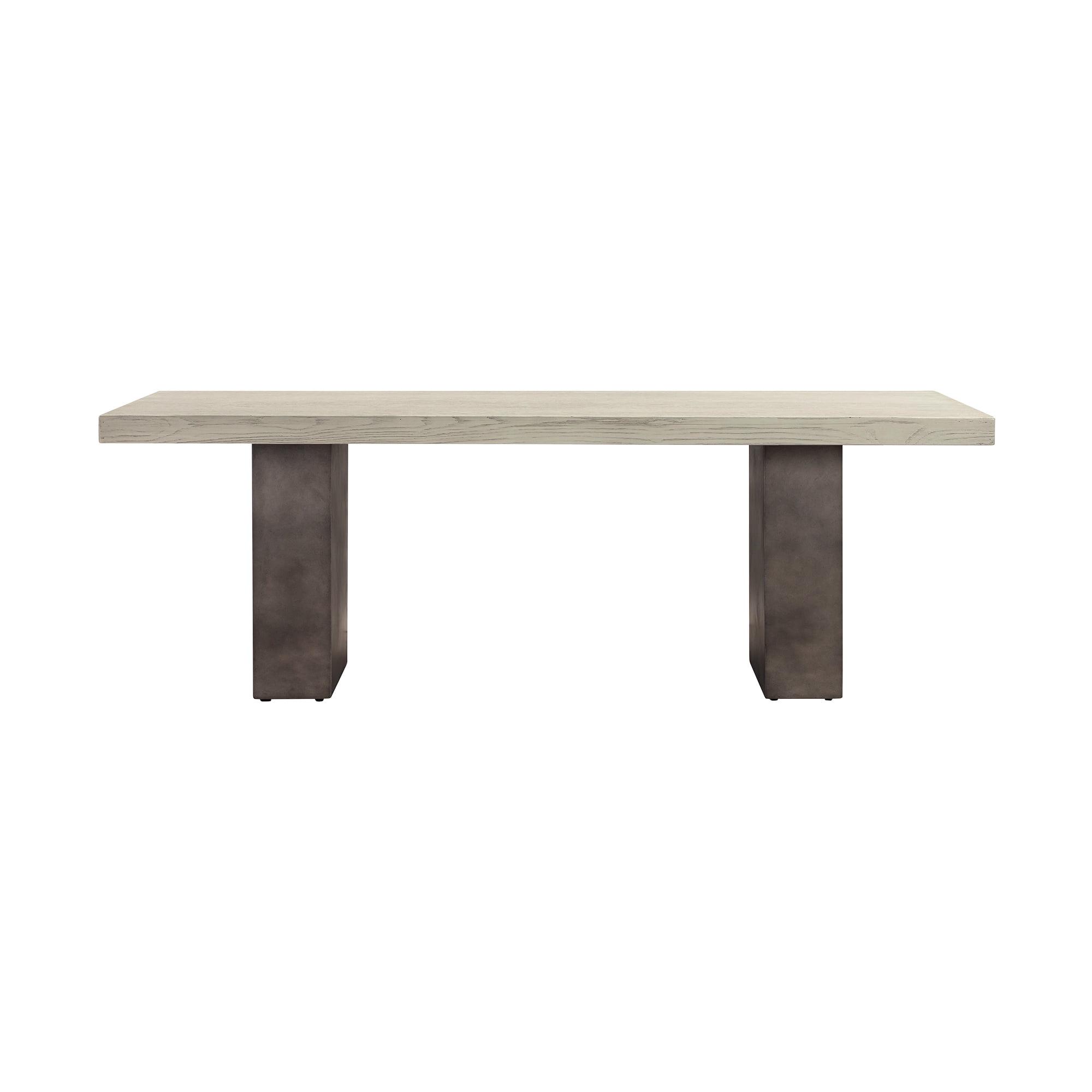 Modern Elegance Grey Oak and Concrete Rectangular Coffee Table