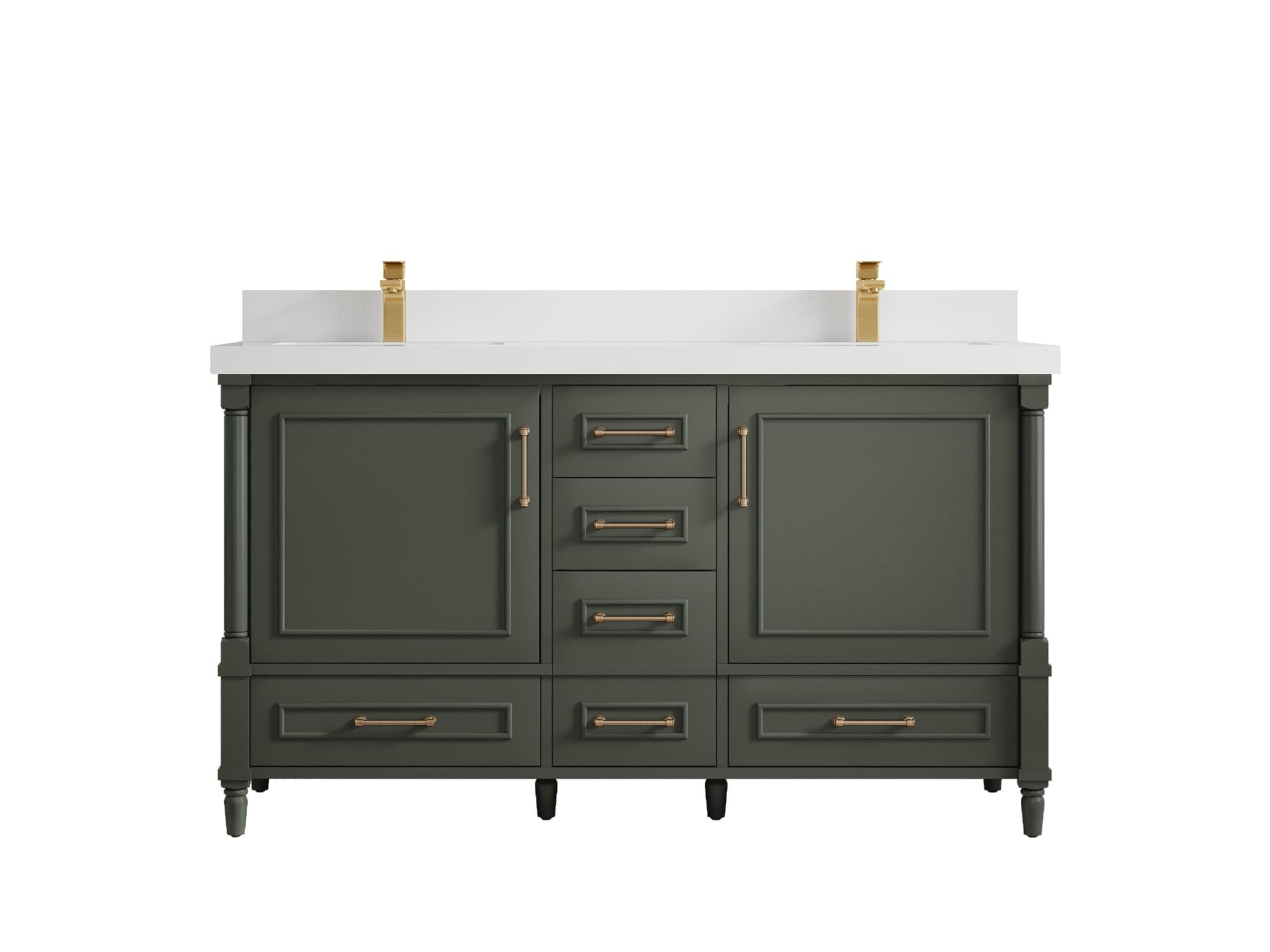 Aberdeen 60'' Double Bathroom Vanity with Top