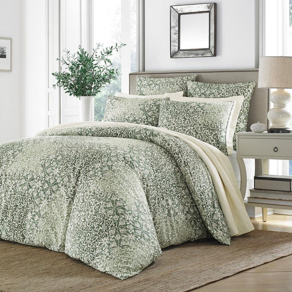 Abingdon Comforter set Green - Stone Cottage