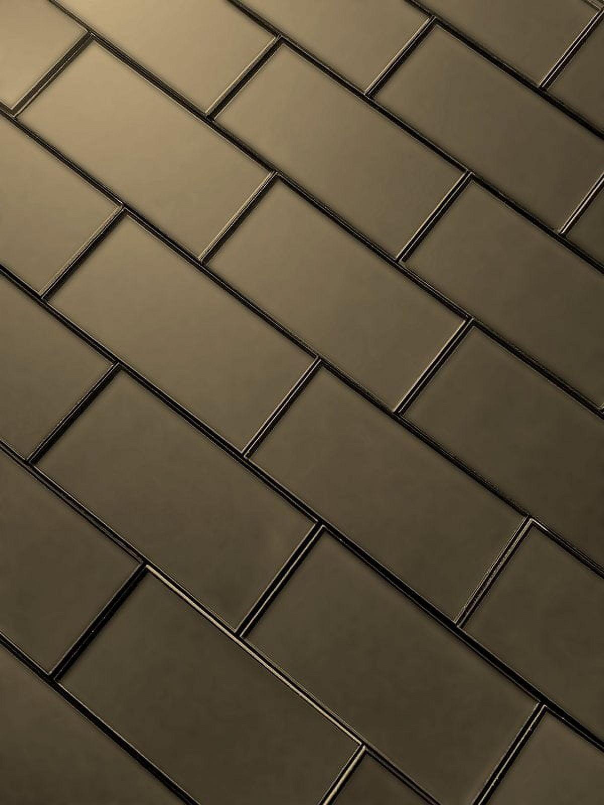 Abolos Forever Matte 3 in. x 6 in. Diamond Grade Glass Straight Edge Subway Decorative Kitchen & Bathroom Wall Tile