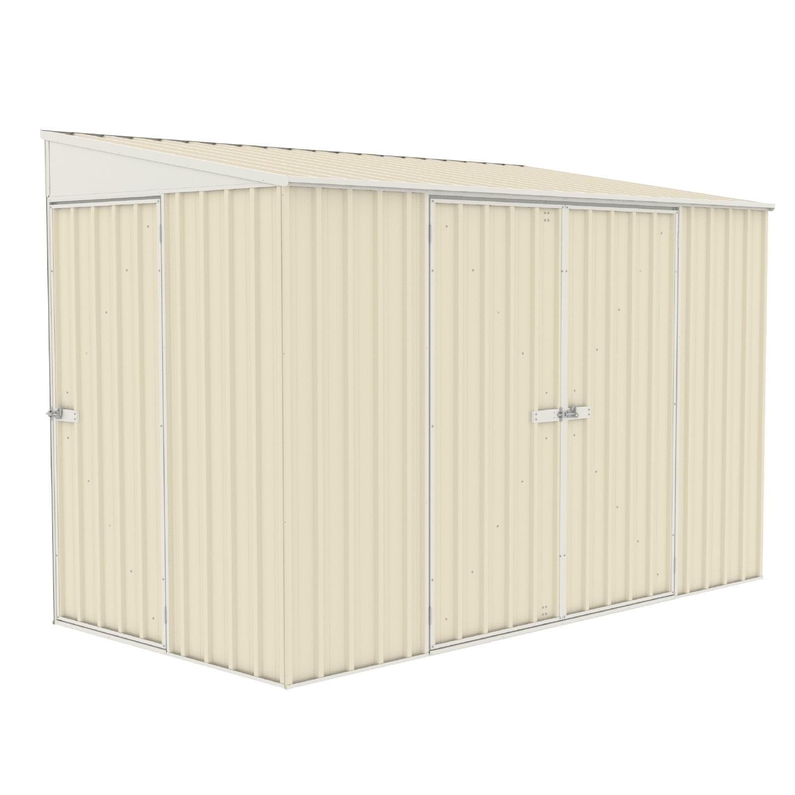 Durango 10' x 5' Cream Metal Lean-To Storage Shed