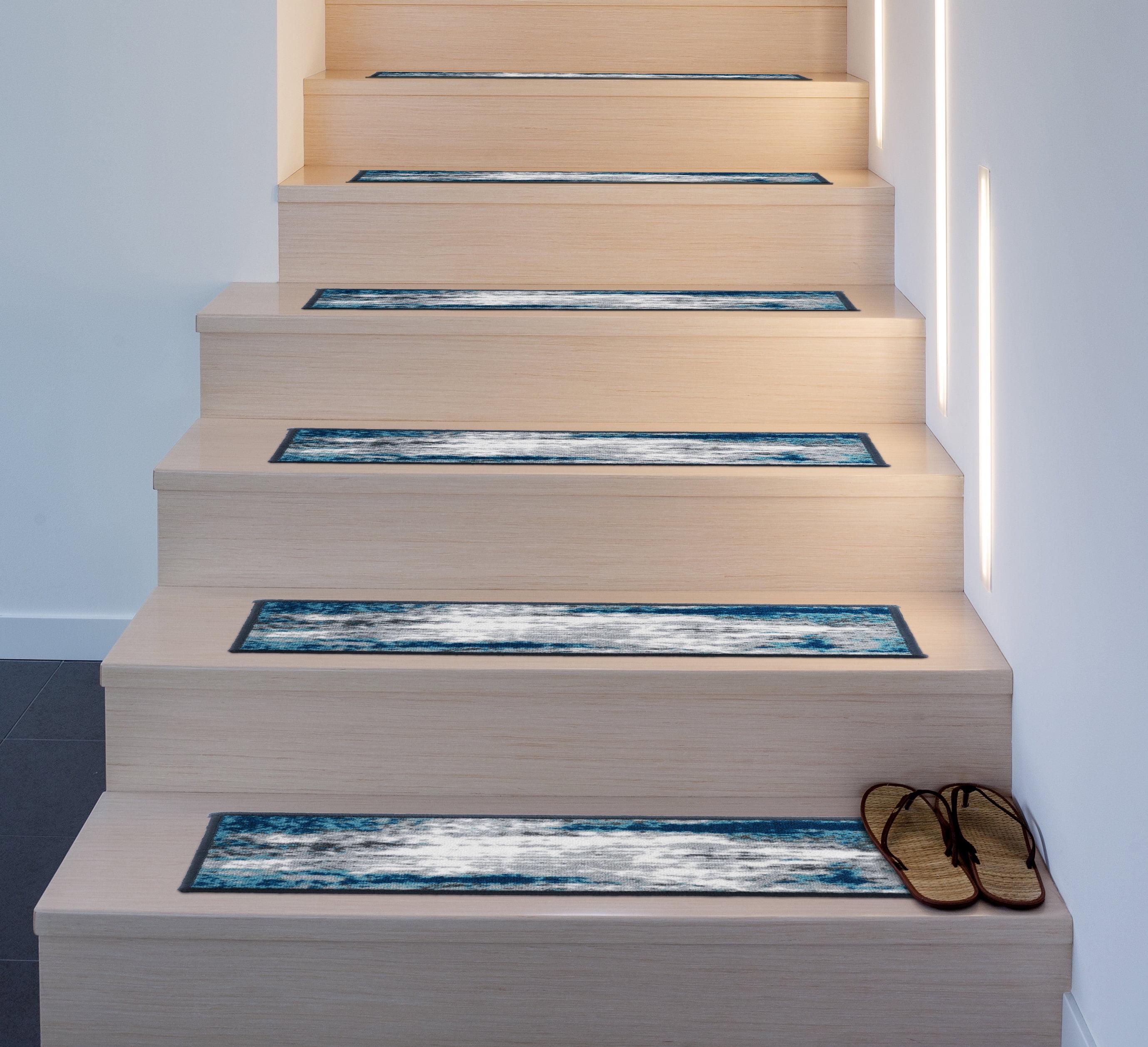 World Rug Gallery Abstract Non-Slip Stair Treads