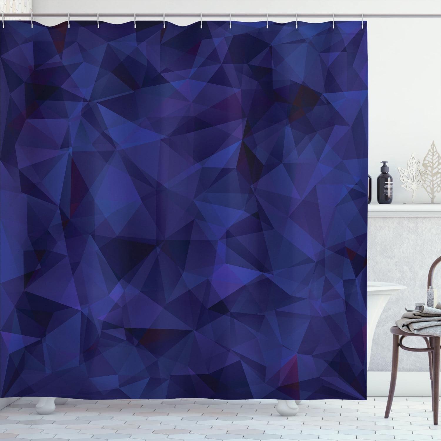 Geometric Shower Curtain with Hooks Included