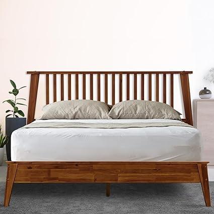 Kaylin Solid Wood Bed Frame with Headboard