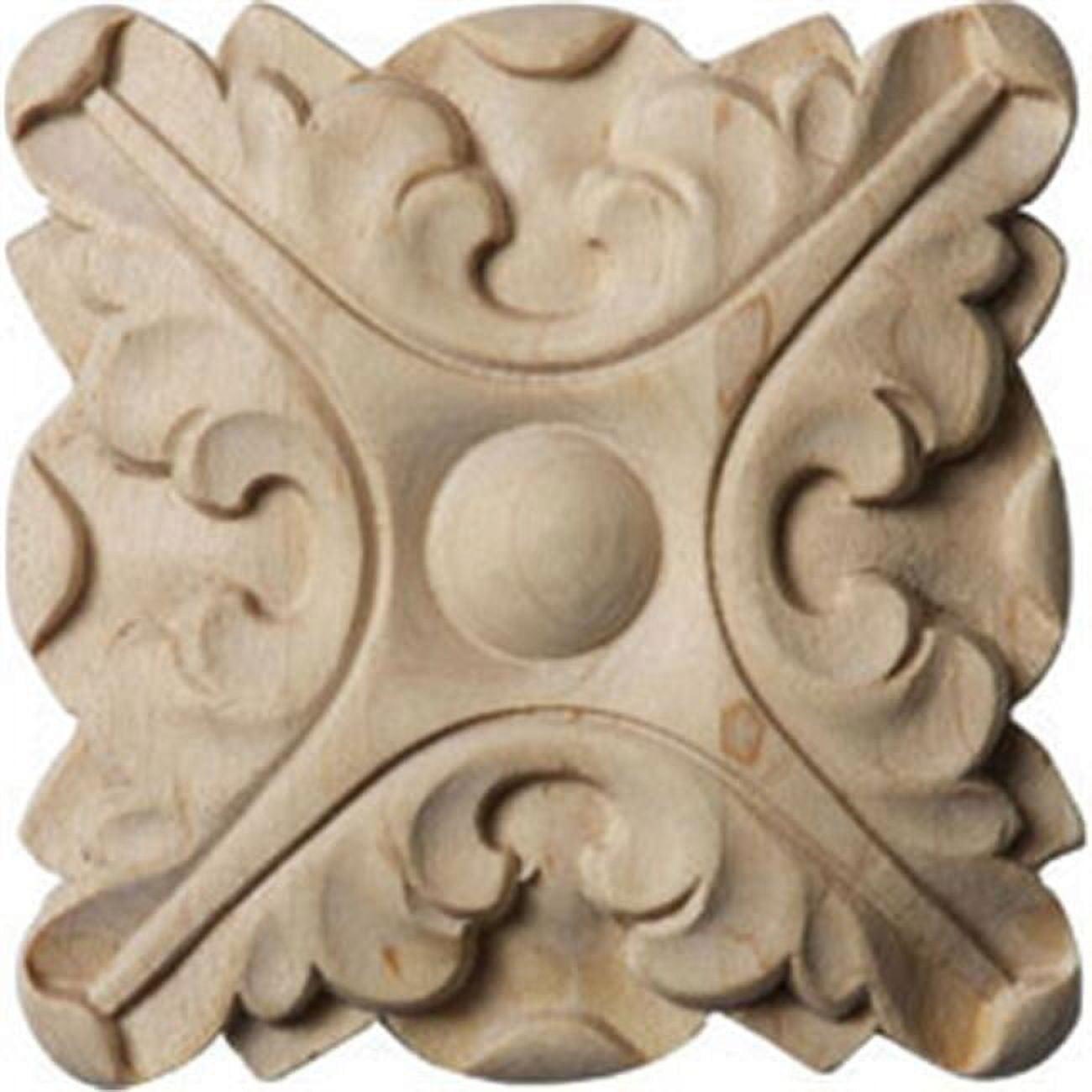 Alder Acanthus 2.75" Hand-Carved Architectural Rosette