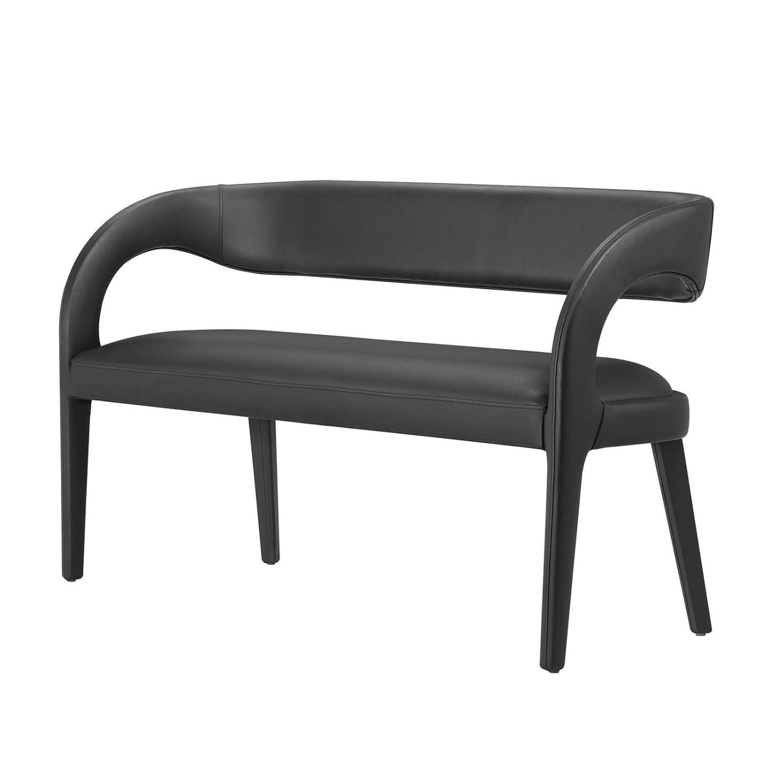 Modway Modway Pinnacle Vegan Leather Accent Bench