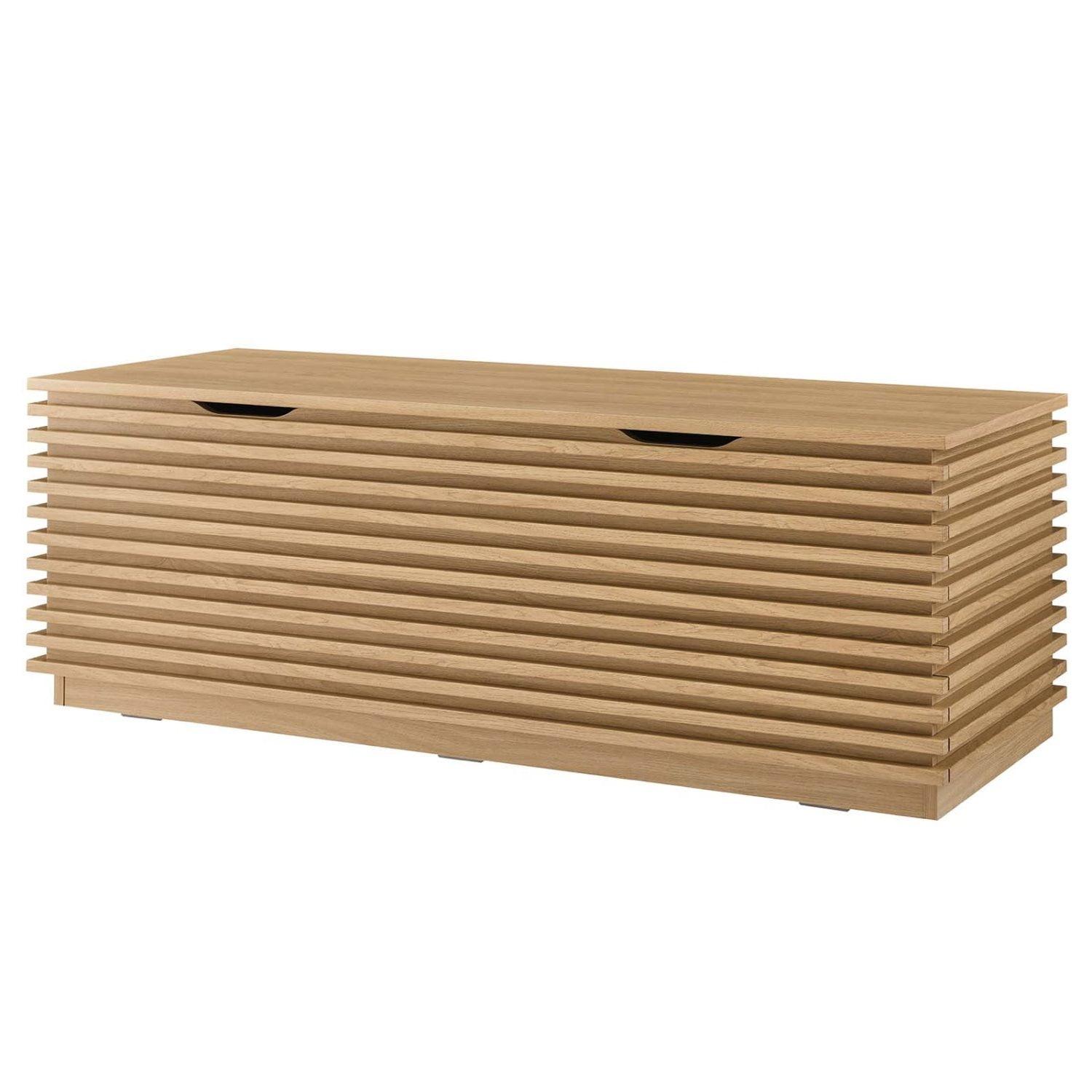 Modway Render 47" Wood Grain Storage Bench